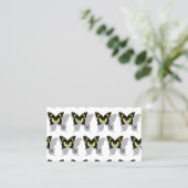 Jamaica Butterfly Shadow Monogram Visitenkarte (Stehend Vorderseite)