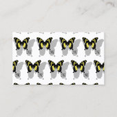 Jamaica Butterfly Shadow Monogram Visitenkarte (Vorderseite)