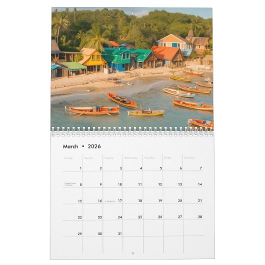 Jamaica calendar kalender (Mär 2026)