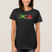 Jamaica Canada Flag for Half Canadian Jamaican Roo T-Shirt (Vorderseite)