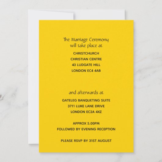 JAMAICA Christlich Scripture Custom Wedding Einladung (Rückseite)