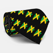 JAMAICA Christlich Scripture John 3:16 BLACK Krawatte (Gerollt)