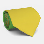 Jamaica Colors Gradient Green & Gold Caribbean Krawatte (Gerollt)