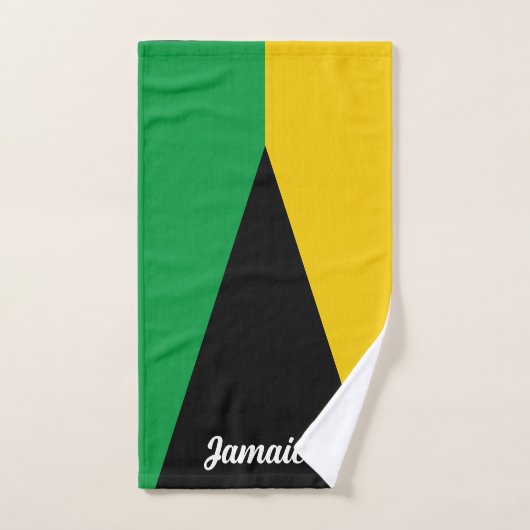 Jamaica Colors Green Black & Gold Jamaika Handtuch (Handtuch)