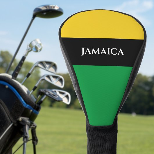 Jamaica Colors Green Gold Black Jamaican Golf Headcover