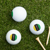 Jamaica Colors Green Gold Black Jamaican Golfball (Insitu Gras)
