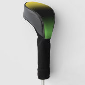Jamaica Colors Ombre Gradient Green und Yellow Golf Headcover (angewinkelt)
