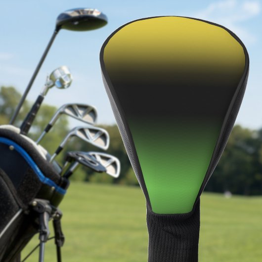 Jamaica Colors Ombre Gradient Green und Yellow Golf Headcover