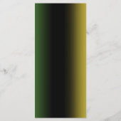 Jamaica Colors Ombre Jamaican Wedding Reception Menükarte (Rückseite)