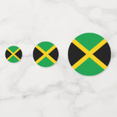 Jamaica Confetti, Party, jamaikanische Flagge Konfetti (Vorderseiten)