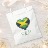 Jamaica Couple Heart Wedding Geschenktütchen (Ausgeschnitten)