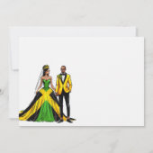 Jamaica Couple Wedding Einladung (Rückseite)