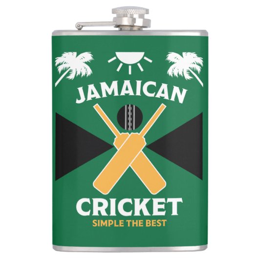 Jamaica Cricket Flachmann (Vorderseite)