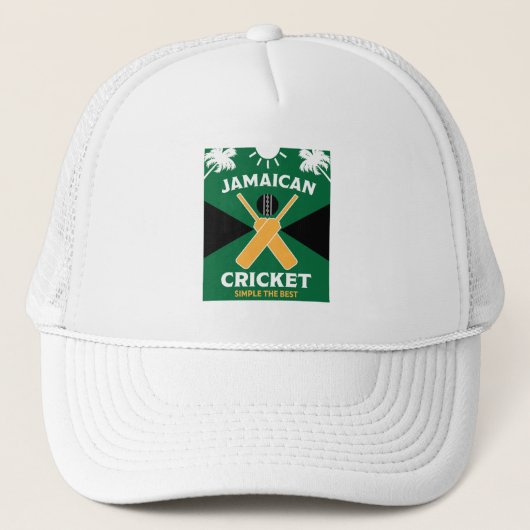 Jamaica Cricket Truckerkappe (Vorderseite)