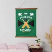 Jamaica Cricket Wandteppich Mit Holzrahmen (Schlafzimmer)
