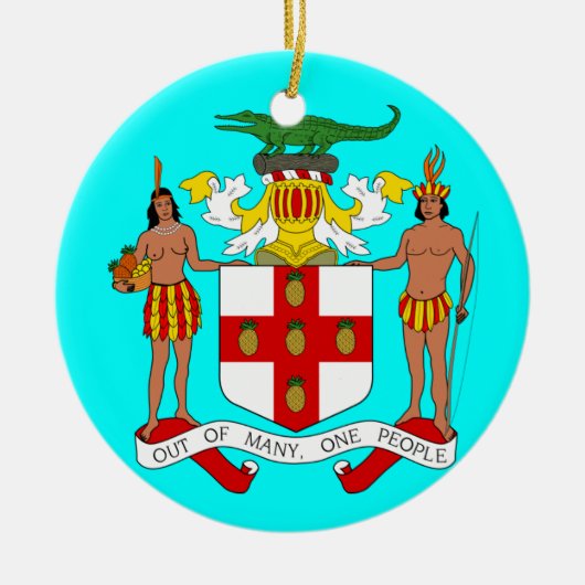 JAMAICA* Custom Christmas Ornament (Vorne)