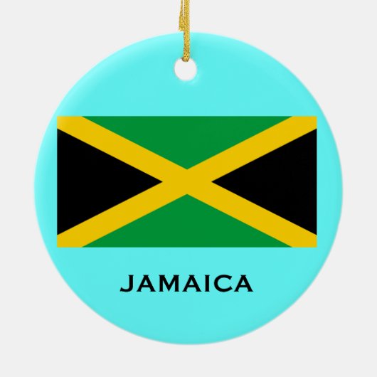 JAMAICA* Custom Christmas Ornament (Hinten)