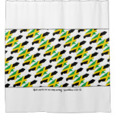 JAMAICA Custom Scripting Duschvorhang (Vorderseite)