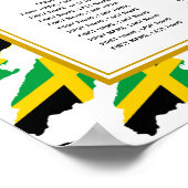 JAMAICA Custom Wedding Empfang 160 Sitzplan Poster (Ecke)