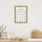 JAMAICA Custom Wedding Empfang 160 Sitzplan Poster (Küche)