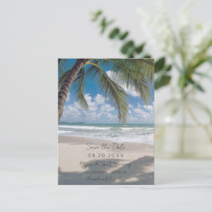 Jamaica Destination Beach Wedding Save the Date Ankündigungspostkarte