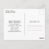 Jamaica Destination Beach Wedding Save the Date Postkarte (Rückseite)