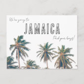 Jamaica Destination Beach Wedding Save the Date Postkarte (Vorderseite)