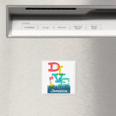 Jamaica Dive - farbenfrohe Scuba Magnet (In Situ (Geschirrspüler))