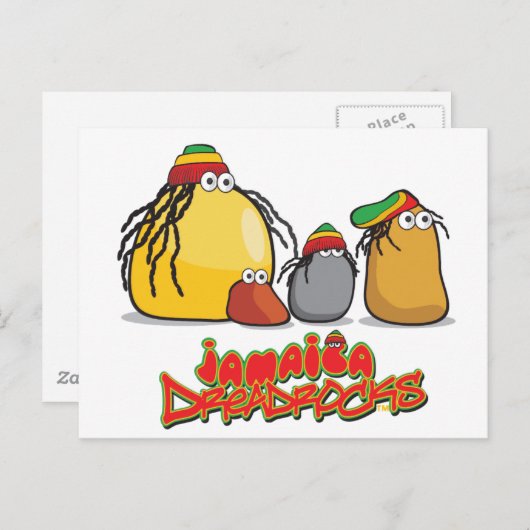 Jamaica DreadRocks Postkarte (Vorne/Hinten)