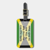 Jamaica Easy ID Personal Flag Gepäckanhänger (Vorderseite vertikal)