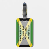 Jamaica Easy ID Personal Flag Gepäckanhänger (Rückseite vertikal)