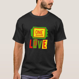 Jamaica Eine Liebe Reggae Rasta Reggae Roots T-Shirt