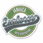 Jamaica Explorer in das Adventure-Logo Aufkleber (Vorderseite)