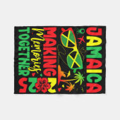 Jamaica Family Wiedersehen 2025 Erinnerungen Vacat Fleecedecke (Vorderseite (Horizontal))