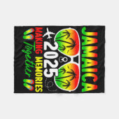 Jamaica Family Wiedersehen 2025 Erinnerungen Vacat Fleecedecke (Vorderseite (Horizontal))