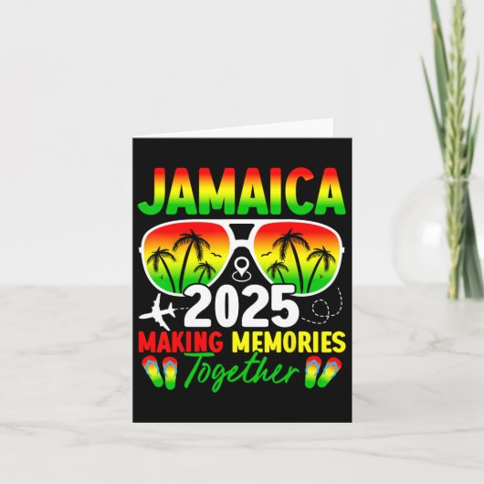 Jamaica Family Wiedersehen 2025 Erinnerungen Vacat Karte (Vorderseite)