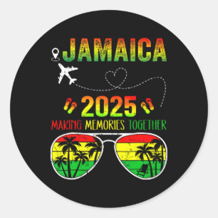 Jamaica Family Wiedersehen 2025 Erinnerungen Vacat Runder Aufkleber