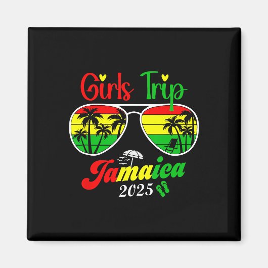 Jamaica Family Wiedersehen Girls Trip 2025 Urlaub Magnet (Vorne)