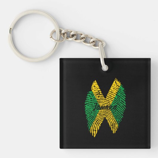 Jamaica Finger print Schlüsselanhänger (Vorderseite)
