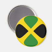 Jamaica Fisheye Flag Magnet (Vorderseite/Rückseite)