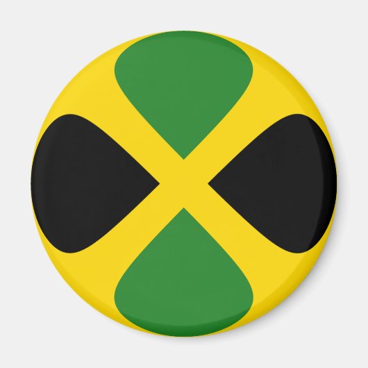 Jamaica Fisheye Flag Magnet (Vorne)