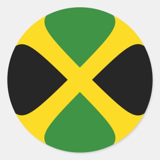 Jamaica Fisheye Flag Sticker (Vorderseite)