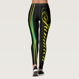 JAMAICA FLAG BLACK LEGGINGS HAVIC ACD