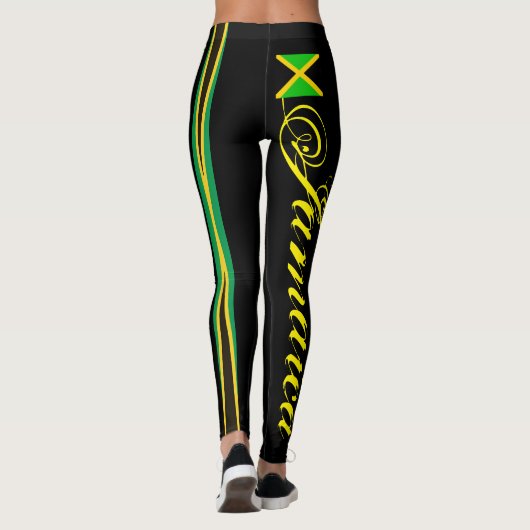 JAMAICA FLAG BLACK LEGGINGS HAVIC ACD (Rückseite)
