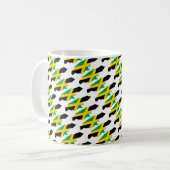 JAMAICA Flag Christlich BLESSED Kaffeetasse (Vorderseite Links)