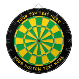 Jamaica Flag Colors Dartboard mit benutzerdefinier Dartscheibe