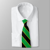 Jamaica Flag Colors Elegant Krawatte (Gebunden)