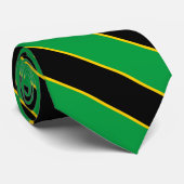 Jamaica Flag Colors Elegant Krawatte (Gerollt)