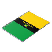 Jamaica Flag Colors Modernes Notebook Notizblock (Linke Seite)