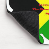 Jamaica Flag Colors Mousepad (Ecke)